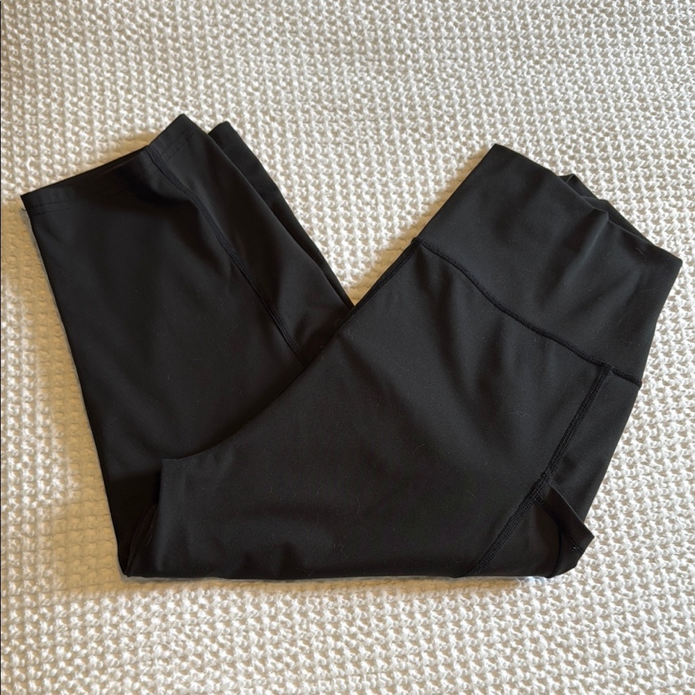 Black Maternity Athletic Leggings